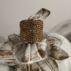 Gold Gemstone Bling Ring